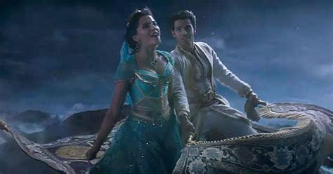 Aladdin and Jasmine Take a Magic Carpet Ride in New Scene from Disney's ...