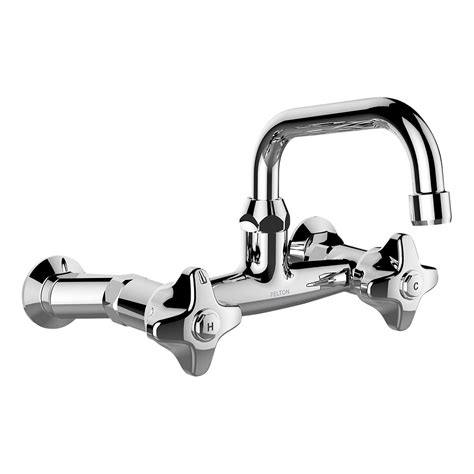 Wall Mounted Kitchen Sink Faucets / Polo White Wall Mounted Kitchen Sink Faucet Rs 105 Piece M S ...