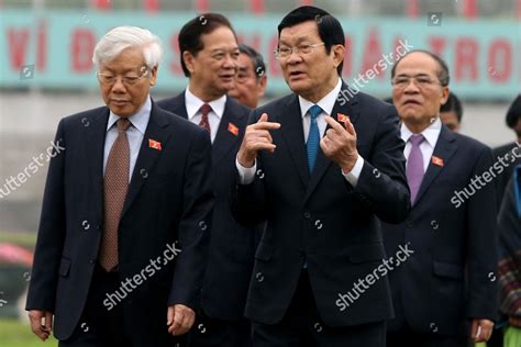 VIETNAM'S PRESIDENT TRUONG TAN SANG 2-R Editorial Stock Photo - Stock ...