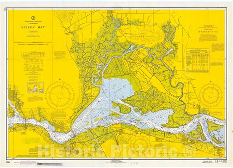 Historic Nautical Map - Suisun Bay, 1971 NOAA Chart - California (CA ...