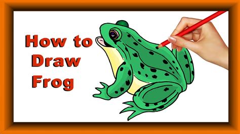 Step by Step how to Draw and color Frog for kids|Simple Coloring pages for children|kids Arena ...