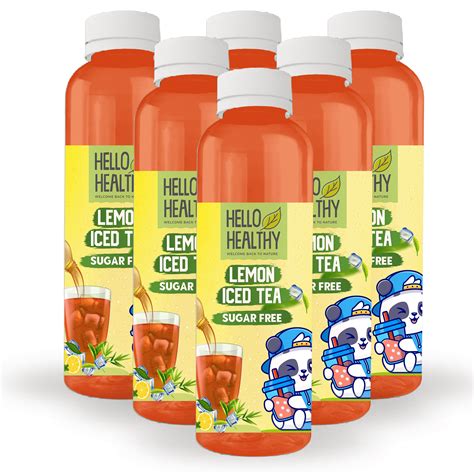 Sugar Free Lemon Iced Tea | 250ml X 6 : Hello Healthy