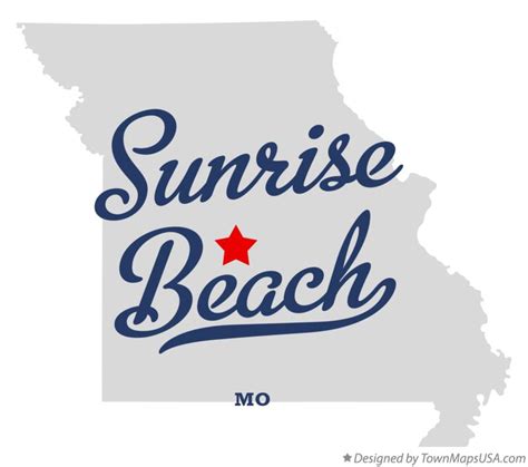 Map of Sunrise Beach, MO, Missouri