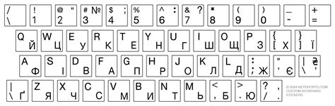 Ukrainian Keyboard Stickers | Keyshorts