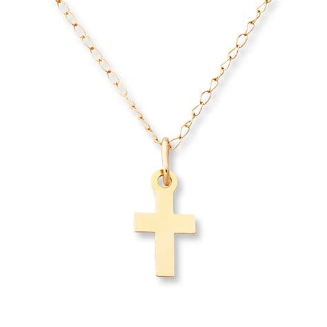 Children's Cross Necklace 14K Yellow Gold - 713317701 - Kay