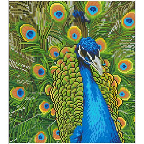 Diamond Dotz Diamond Art Kit, Peacock 37 x 42cm - Calm Store