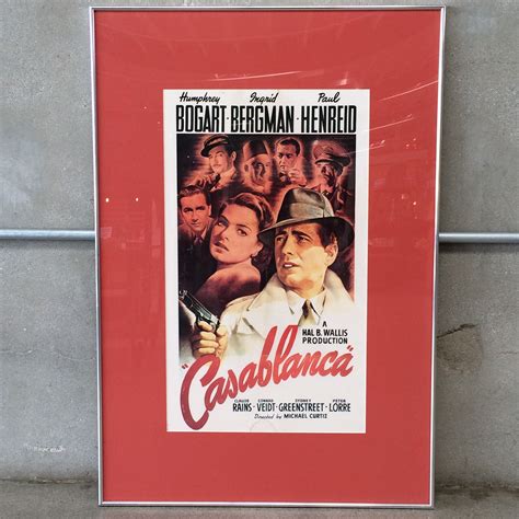 Framed Casablanca Movie Poster – UrbanAmericana