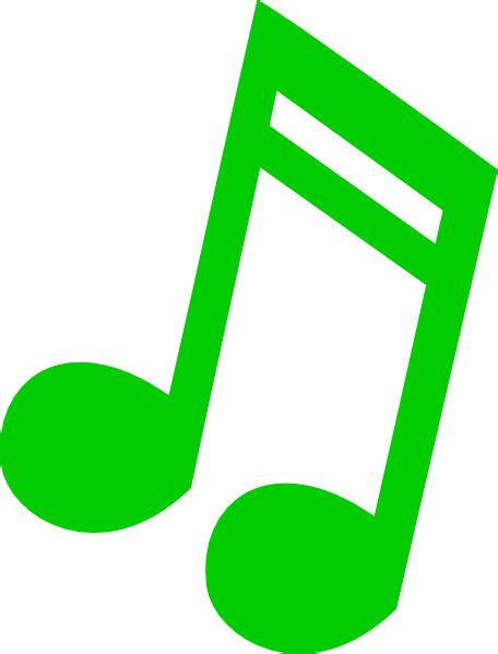 Green Music Note Png - ClipArt Best