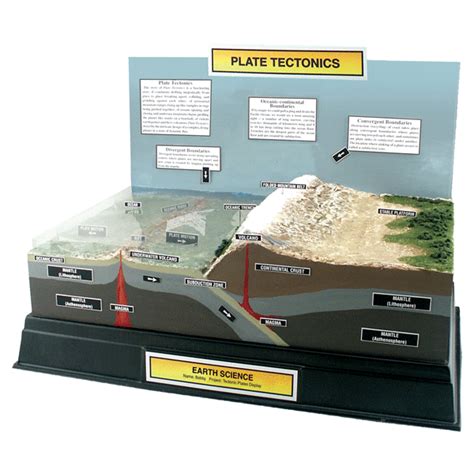 Tectonic Plates Diorama - School Project Display