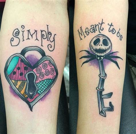 Jack & Sally couple tattoo | Matching tattoos, Disney couple tattoos ...