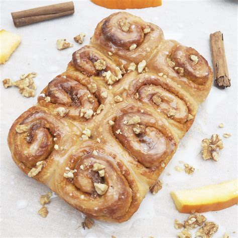 Pumpkin, Cinnamon & Walnut Rolls