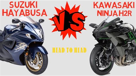 Suzuki Hayabusa vs Kawasaki ninja H2R - YouTube