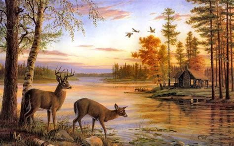 Deer painting, Deer art, Deer artwork