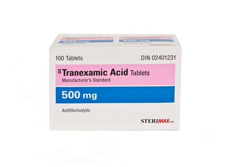 Tranexamic Acid 500mg Tablets now available! - SteriMax Inc.