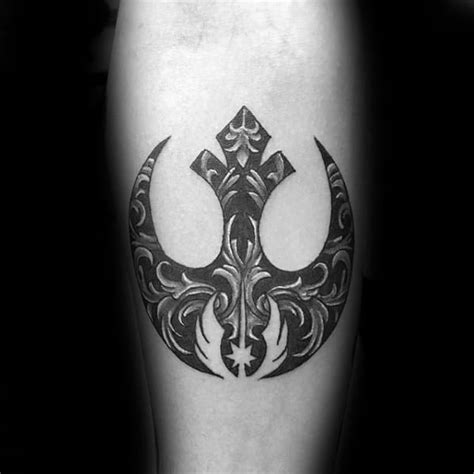 50 Rebel Alliance Tattoo Designs For Men - Star Wars Symbol Ideas