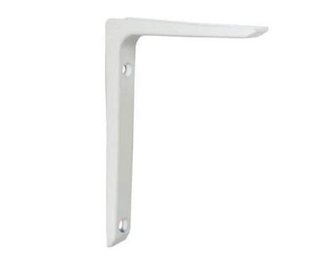 aluminum L shape shelf bracket white | L shaped shelf brackets