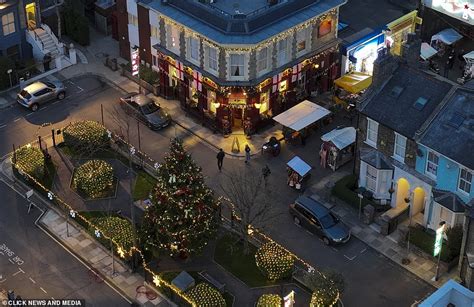 EastEnders' Christmas Special has ALREADY started filming as Albert Square is adorned with ...