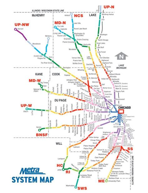 Metra Electric Line Map