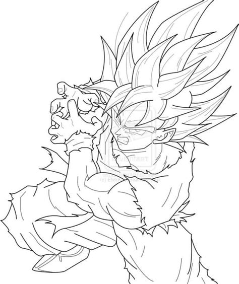 Goku Ssj God Coloring Pages