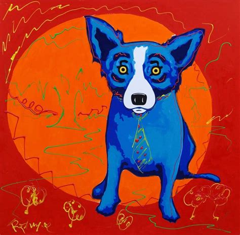 George Rodrigue... Blue Dog | Blue dog art, Blue dog painting, Blue dog