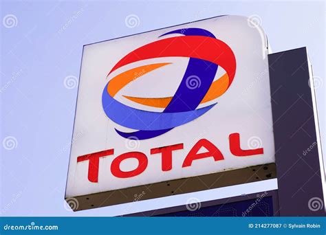 Total Sign Identifying A Gas Station. Editorial Image | CartoonDealer.com #47947258