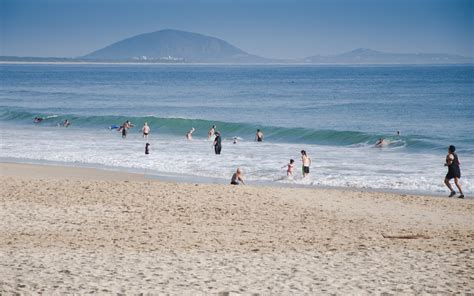 Surfing Mooloolaba Beach Sunshine Coast Queensland Australia