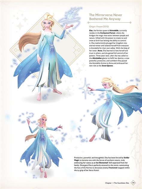 Concept art of Elsa and Anna from "Disney Mirrorverse", Olaf is not in the art book, "The World ...