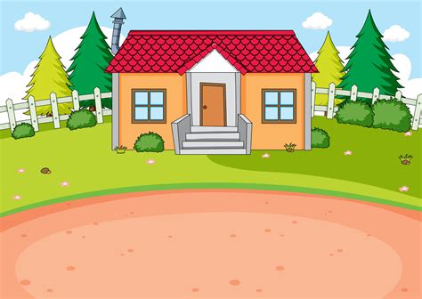 Simple house design background 374034 Vector Art at Vecteezy