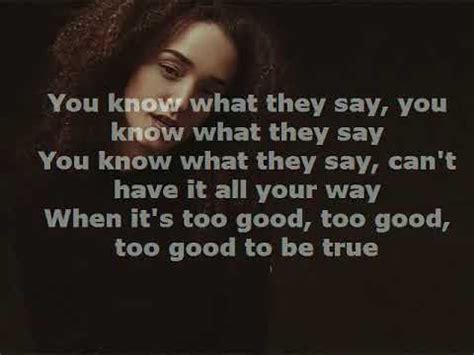 Too Good To Be True Lyrics - Rhys - YouTube