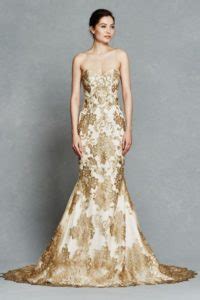 Gold and White Wedding Dresses - GetFashionIdeas.com - GetFashionIdeas.com