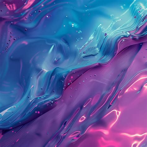 Ai Art, Liquid, Paint, Blue, Purple 5K Wallpaper