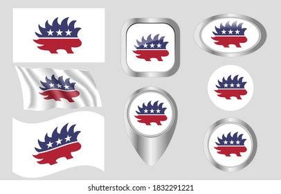 Flag Logo Libertarian Party Stock Vector (Royalty Free) 1832291221 ...