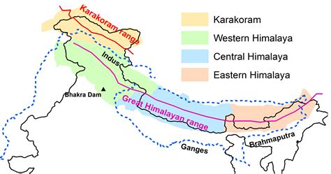 Map Of The Himalayas - Vinni Jessalin