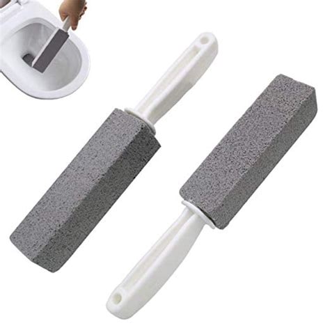 Pumice Cleaning Stone with Handle, Toilet Bowl Ring Remover Cleaner ...