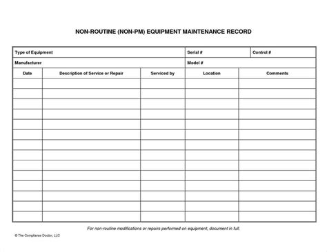 Lawn Mower Maintenance Schedule Template ~ Excel Templates