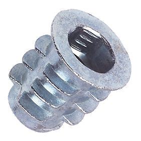 Insert Nuts Type D M6 x 13mm 50 Pack | Insert Nuts | Screwfix.com