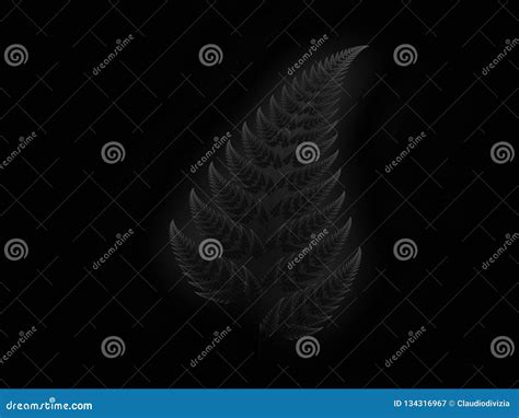 Fractal fern leaf stock illustration. Illustration of fractal - 134316967
