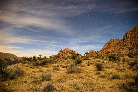 Night Sky at Joshua Tree National Park Stock Image - Image of moonrise, joshua: 150369393