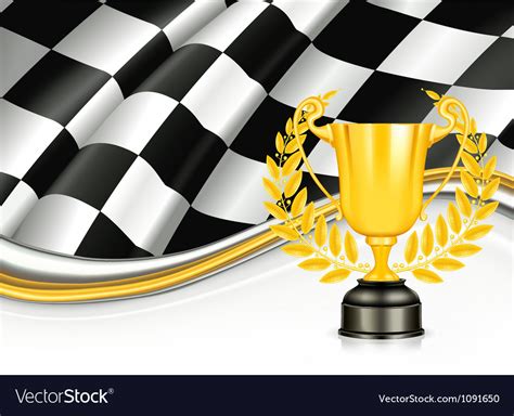 Background with a trophy Royalty Free Vector Image