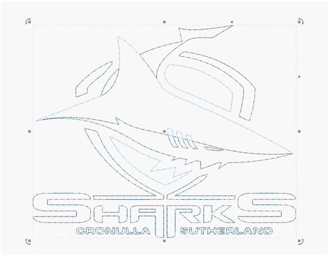 NRL SVG Cronulla Sharks Logo Vector File Digital Download - Etsy Australia