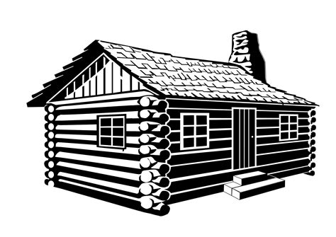 Log Cabin Vector Clipart image - Free stock photo - Public Domain photo ...