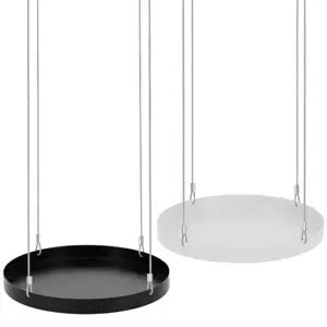 Round Hanging Plant Tray - White (L) - Cowell's Garden Centre | Woolsington