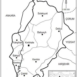 Map of Kırıkkale province. | Download Scientific Diagram