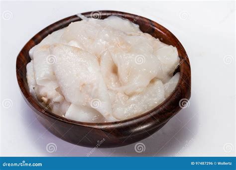 Fresh young coconut meat stock photo. Image of food, healthy - 97487296