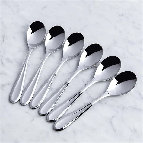 Splendide 'Caranta' Soup Spoon - Set of 6 (Stainless Steel) | Kitchen ...