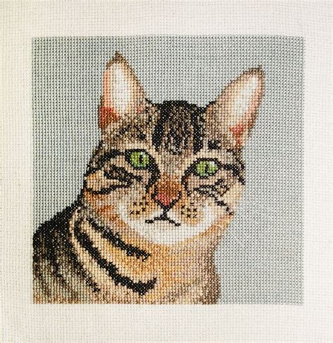 Tabby Cat Cross Stitch Pattern Instant Download - Etsy Sweden | Cat ...