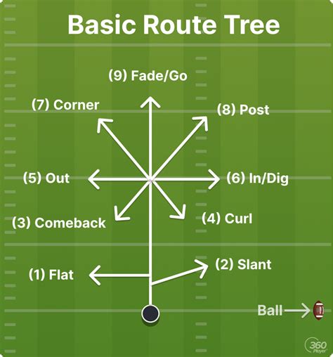 Youth Football Route Tree