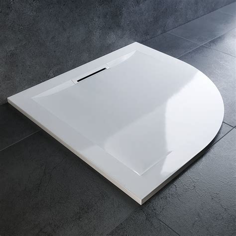 Mira Flight Level 800 x 800mm White Quadrant Shower Tray