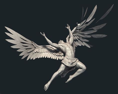 The Fallen Angel on Behance | Fallen angel art, Icarus tattoo, Angel ...