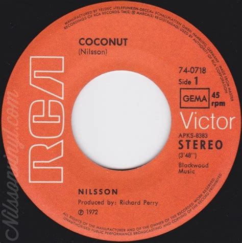 Coconut / Down - Harry Nilsson Vinyl